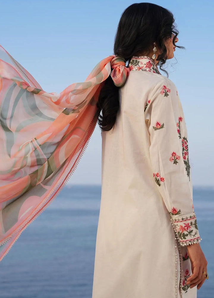 Muzlin By Sana Safinaz Embroidered Lawn Suits Unstitched 3 Piece SS24MZ 10A - Spring Summer Collection