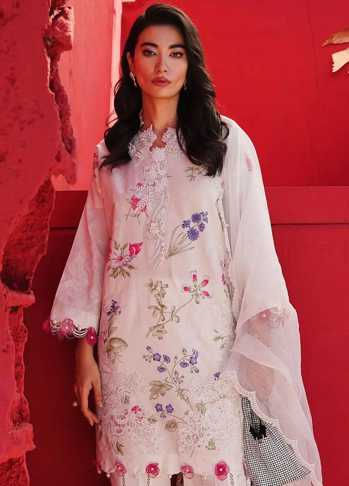 Muzlin By Sana Safinaz Embroidered Lawn Suits Unstitched 3 Piece SS24MZ 11A - Spring Summer Collection