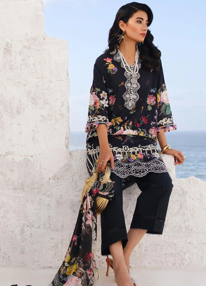 Muzlin By Sana Safinaz Embroidered Lawn Suits Unstitched 3 Piece SS24MZ 12B - Spring Summer Collection