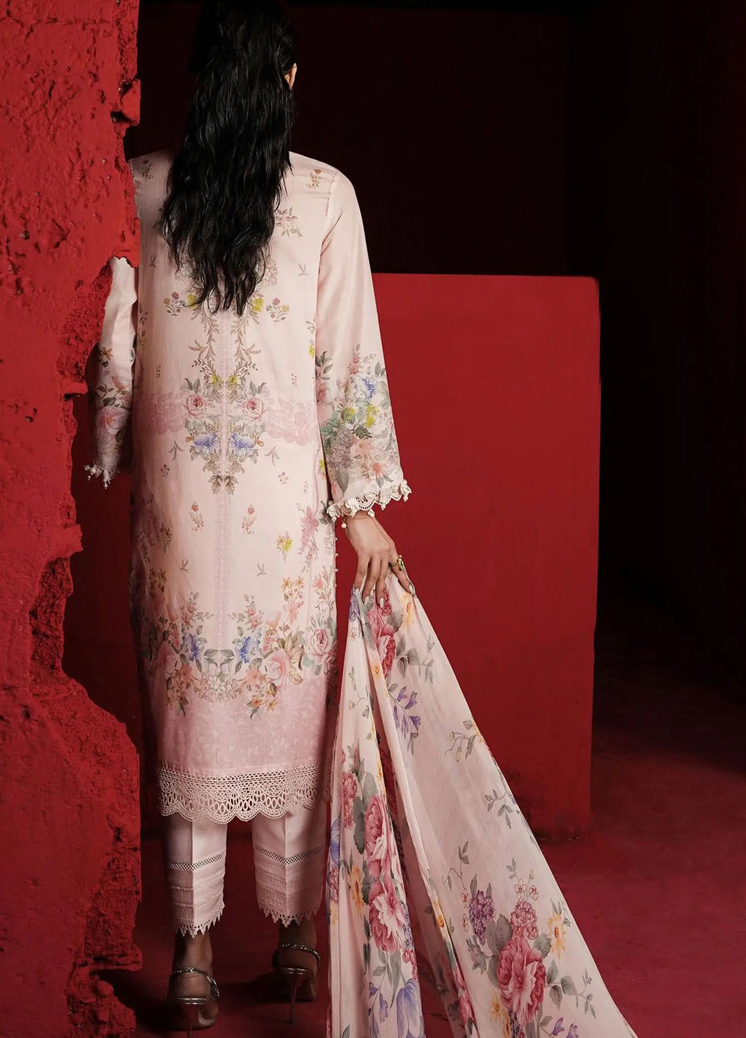 Muzlin By Sana Safinaz Embroidered Lawn Suits Unstitched 3 Piece SS24MZ 13A - Spring Summer Collection