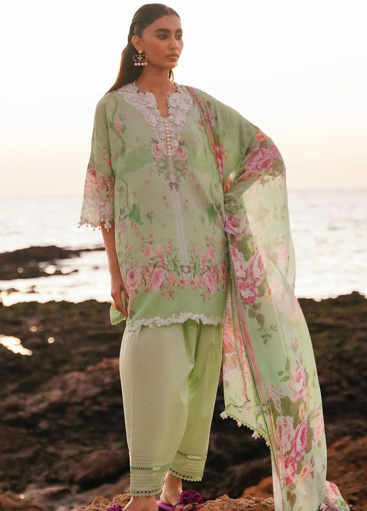 Muzlin By Sana Safinaz Embroidered Lawn Suits Unstitched 3 Piece SS24MZ 13B - Spring Summer Collection