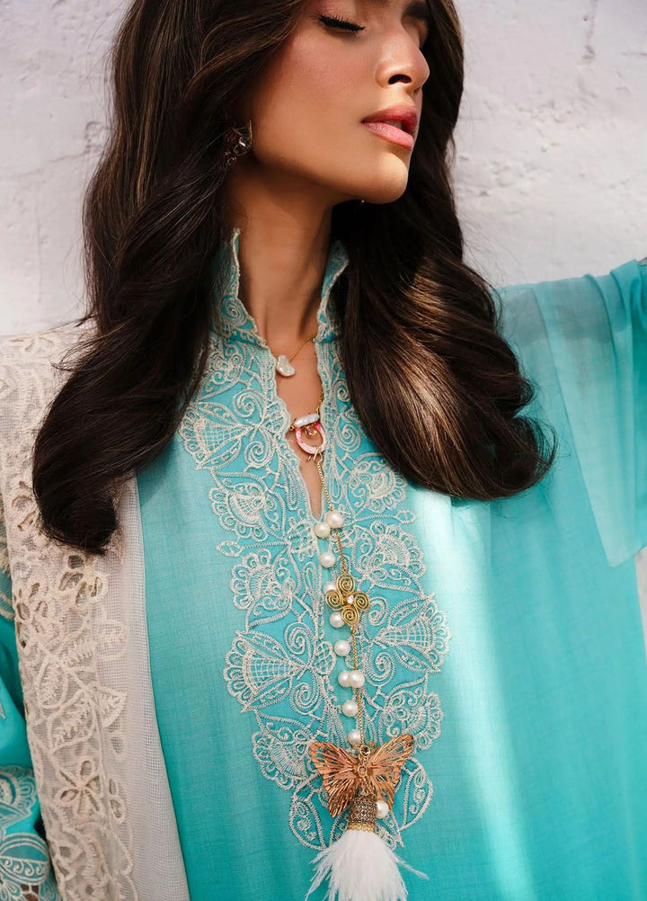 Muzlin By Sana Safinaz Embroidered Lawn Suits Unstitched 3 Piece SS24MZ 17B - Spring Summer Collection