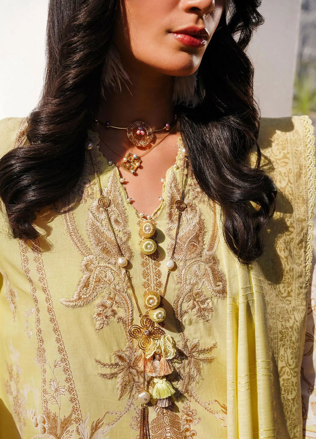 Muzlin By Sana Safinaz Embroidered Lawn Suits Unstitched 3 Piece SS24MZ 18A - Spring Summer Collection