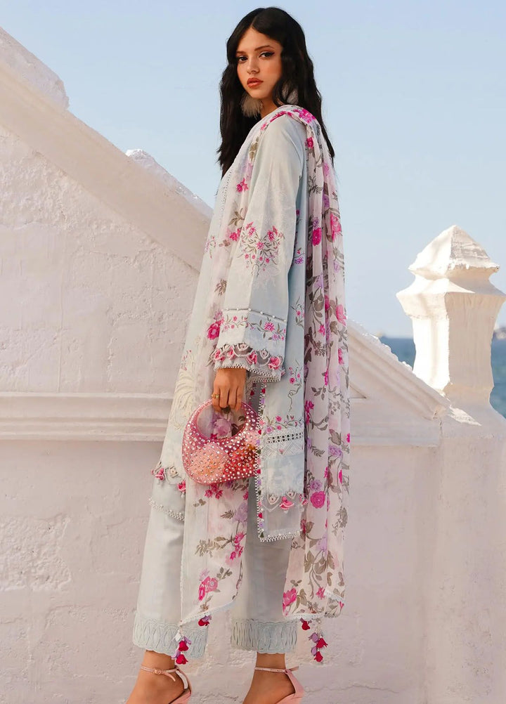 Muzlin By Sana Safinaz Embroidered Lawn Suits Unstitched 3 Piece SS24MZ 19B - Spring Summer Collection