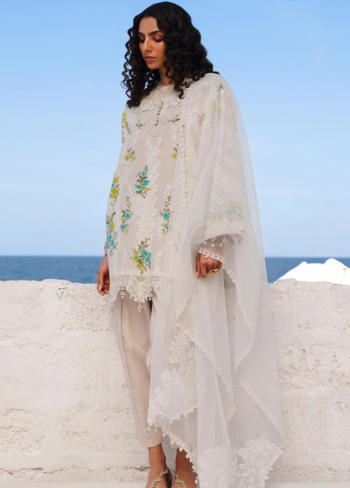 Muzlin By Sana Safinaz Embroidered Lawn Suits Unstitched 3 Piece SS24MZ 20A - Spring Summer Collection