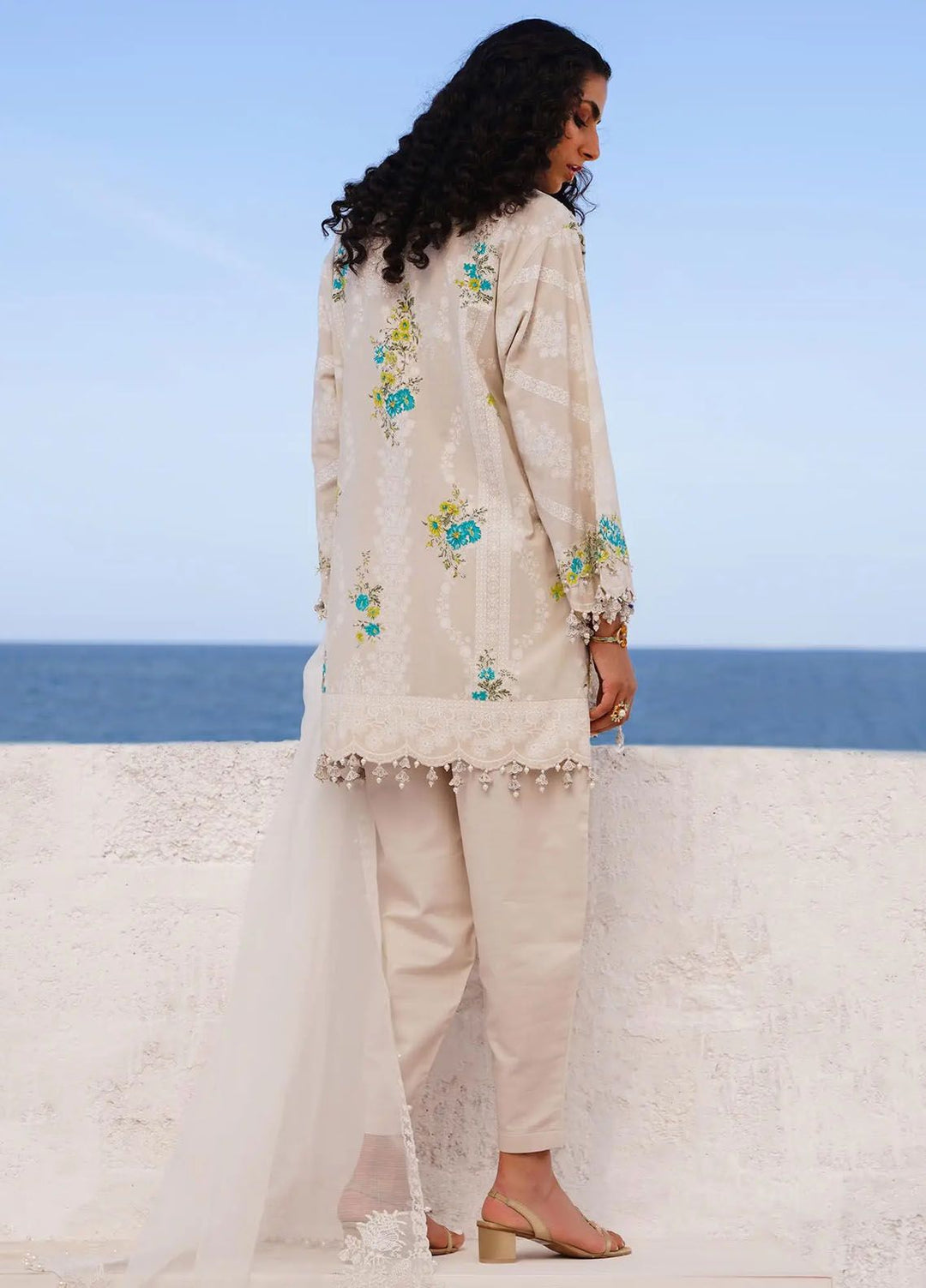 Muzlin By Sana Safinaz Embroidered Lawn Suits Unstitched 3 Piece SS24MZ 20A - Spring Summer Collection