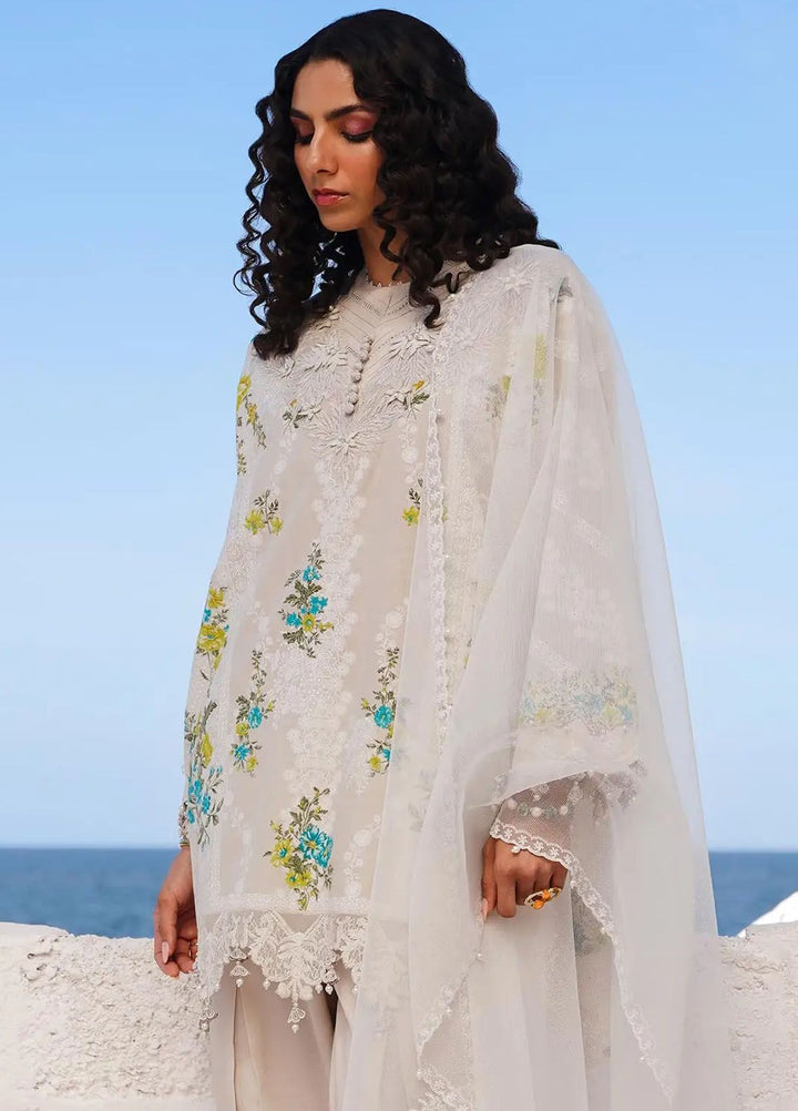Muzlin By Sana Safinaz Embroidered Lawn Suits Unstitched 3 Piece SS24MZ 20A - Spring Summer Collection