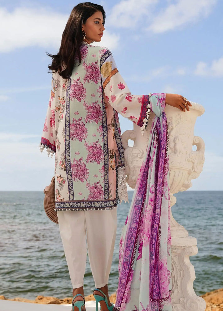 Muzlin By Sana Safinaz Embroidered Lawn Suits Unstitched 3 Piece SS24MZ 3B - Spring Summer Collection
