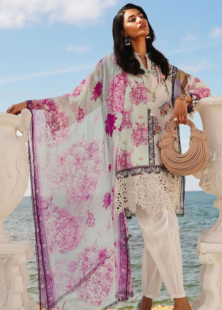 Muzlin By Sana Safinaz Embroidered Lawn Suits Unstitched 3 Piece SS24MZ 3B - Spring Summer Collection