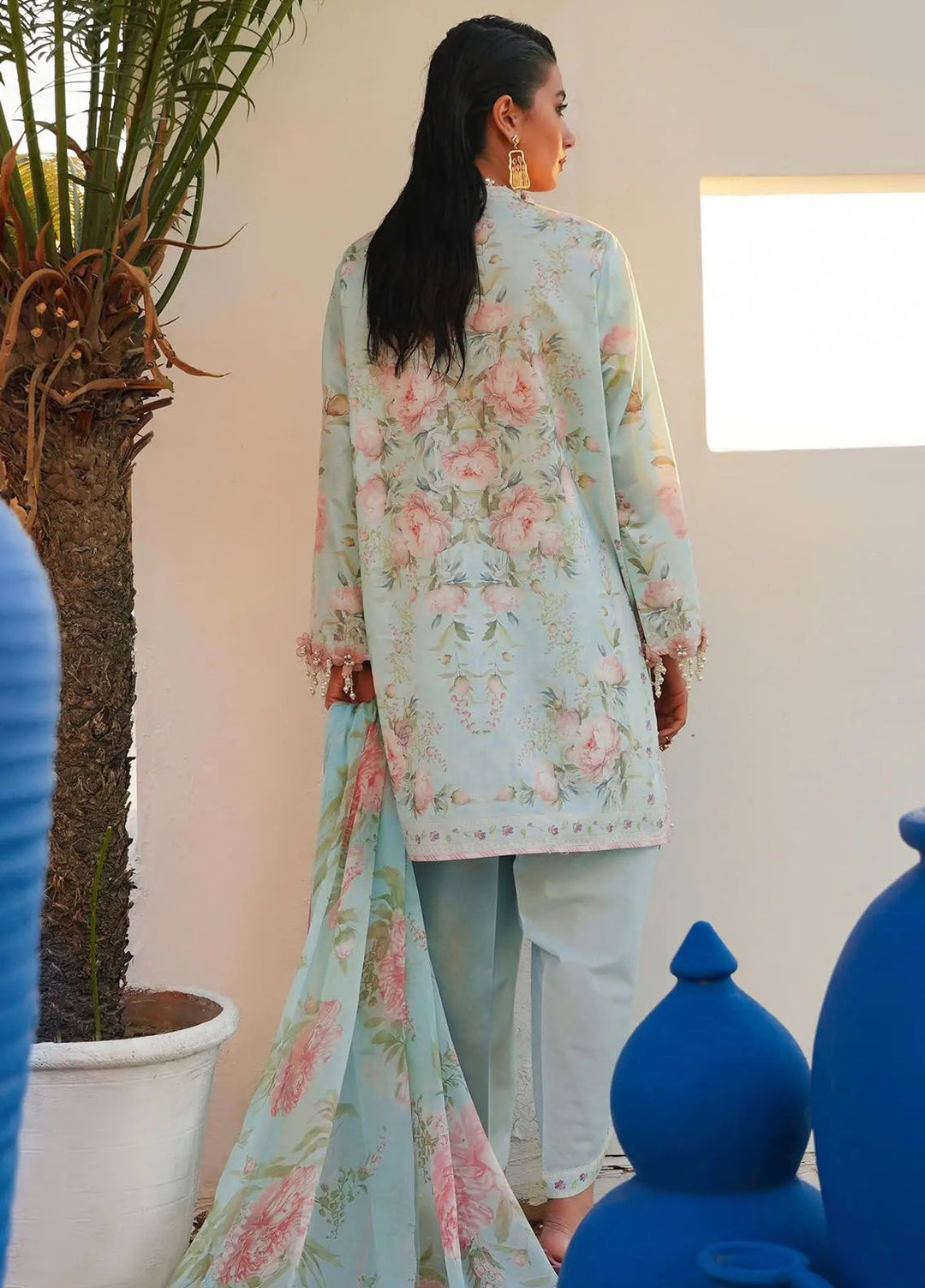 Muzlin By Sana Safinaz Embroidered Lawn Suits Unstitched 3 Piece SS24MZ 4A - Spring Summer Collection