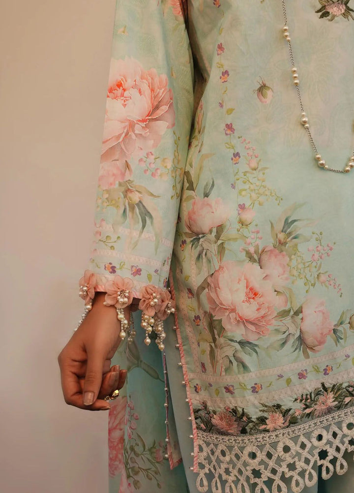 Muzlin By Sana Safinaz Embroidered Lawn Suits Unstitched 3 Piece SS24MZ 4A - Spring Summer Collection