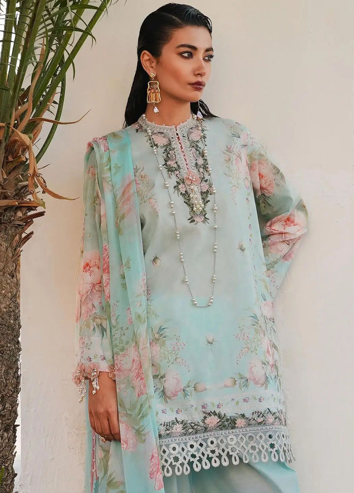 Muzlin By Sana Safinaz Embroidered Lawn Suits Unstitched 3 Piece SS24MZ 4A - Spring Summer Collection