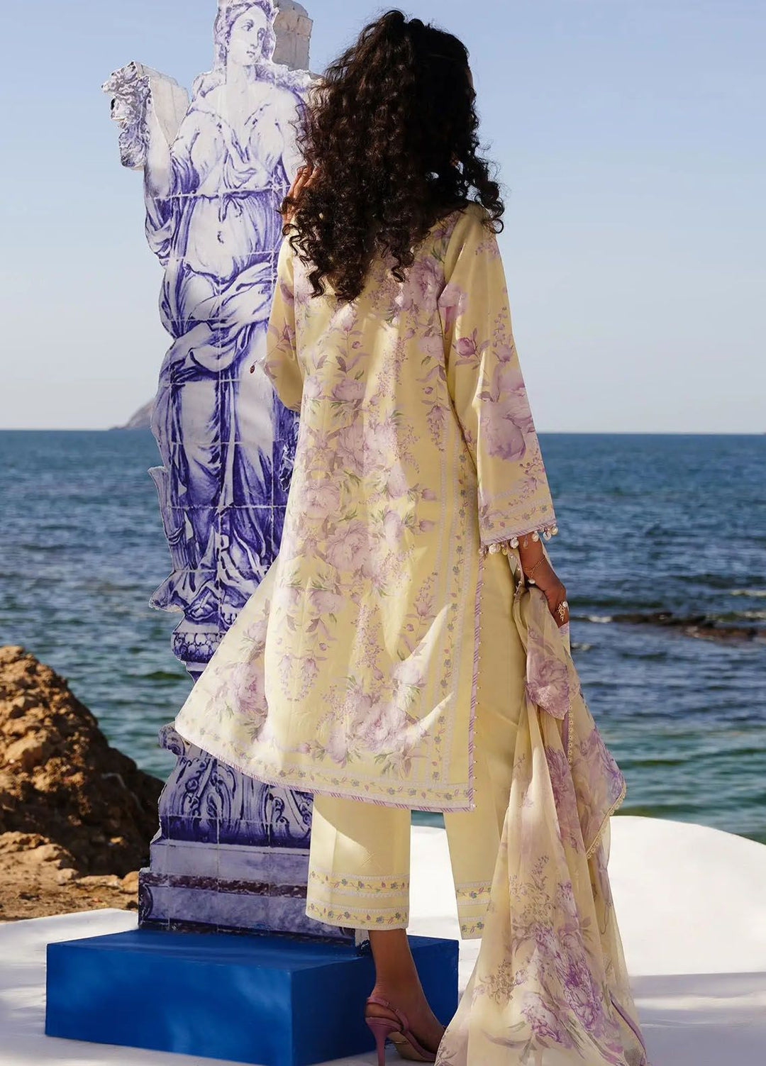 Muzlin By Sana Safinaz Embroidered Lawn Suits Unstitched 3 Piece SS24MZ 4B - Spring Summer Collection