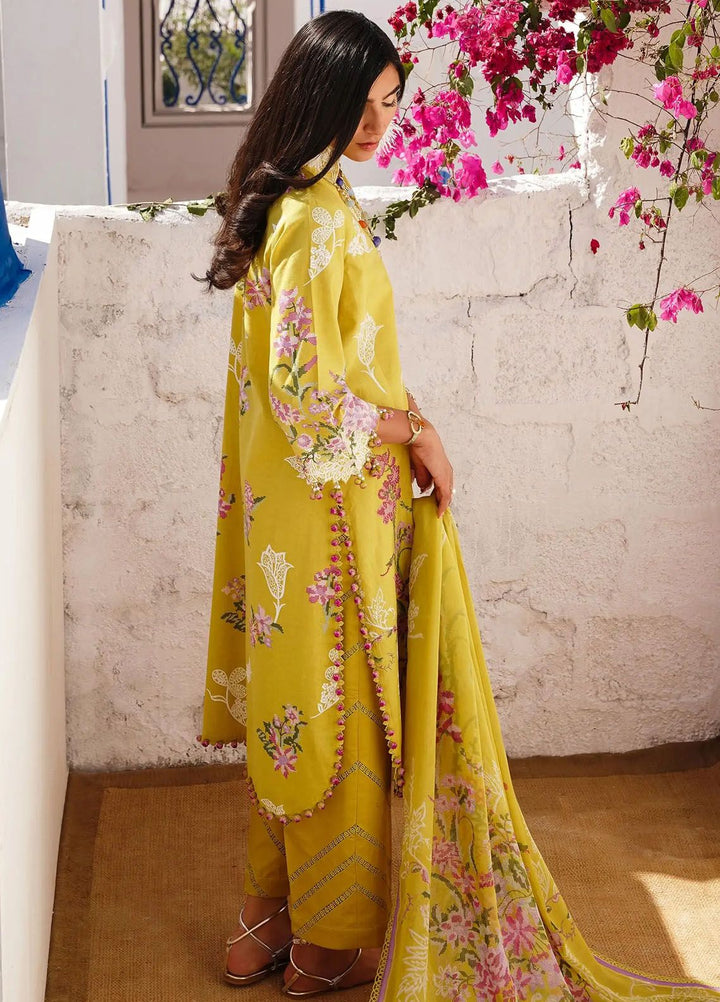 Muzlin By Sana Safinaz Embroidered Lawn Suits Unstitched 3 Piece SS24MZ 6B - Spring Summer Collection