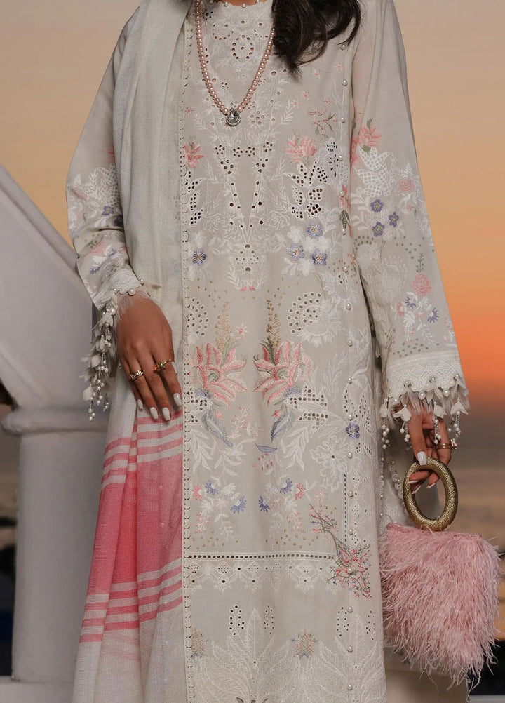 Muzlin By Sana Safinaz Embroidered Lawn Suits Unstitched 3 Piece SS24MZ 9A - Spring Summer Collection