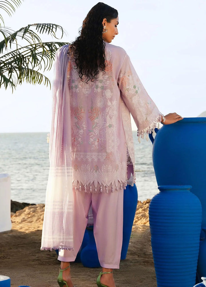 Muzlin By Sana Safinaz Embroidered Lawn Suits Unstitched 3 Piece SS24MZ 9B - Spring Summer Collection