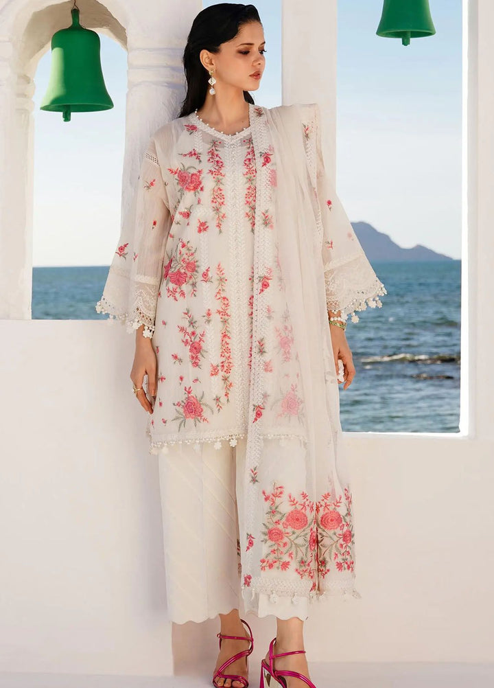 Muzlin By Sana Safinaz Embroidered Net Suits Unstitched 3 Piece SS24MZ 1A - Spring Summer Collection