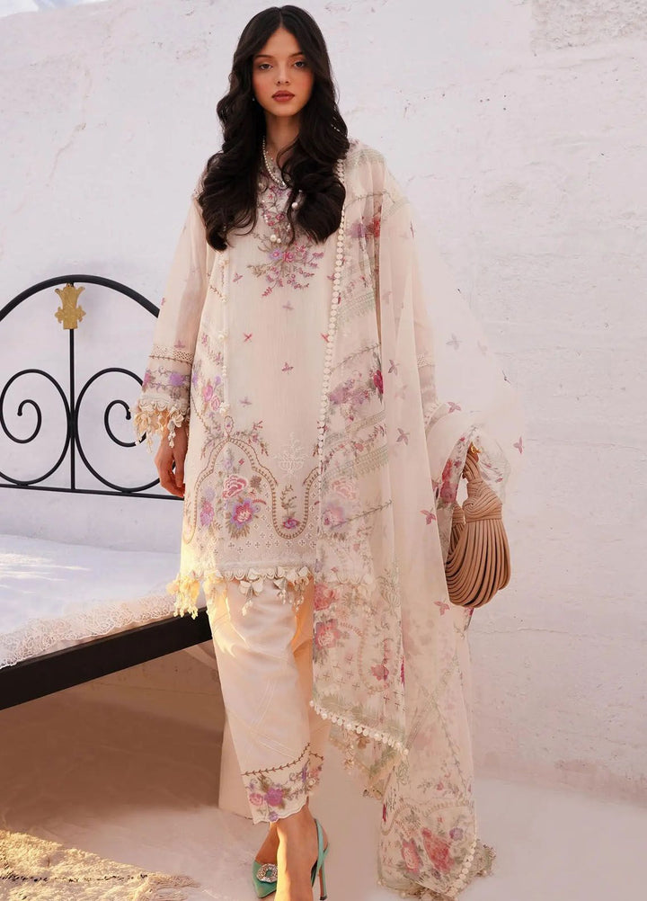 Muzlin By Sana Safinaz Embroidered Net Suits Unstitched 3 Piece SS24MZ 5A - Spring Summer Collection
