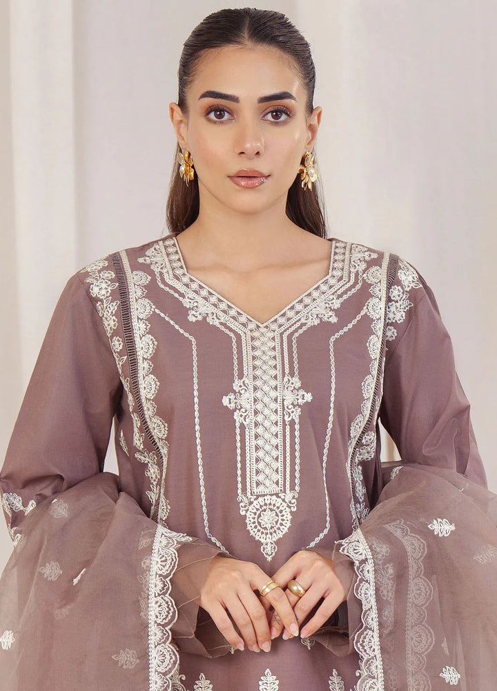 Mystic Motifs By Hana Pret Embroidered Cotton 3 Piece Suit Derya