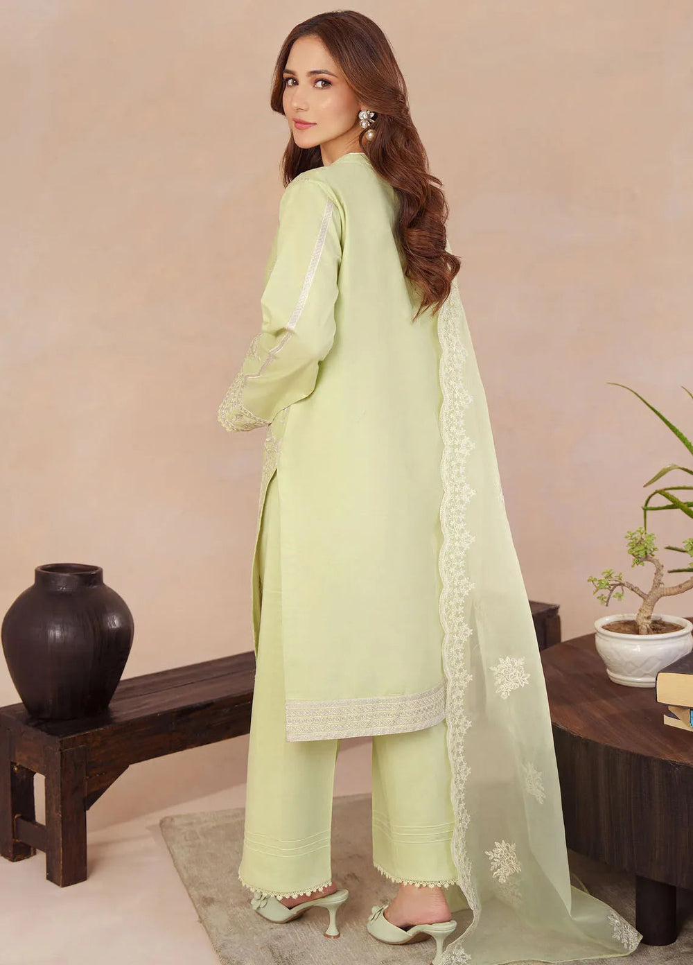 Mystic Motifs By Hana Pret Embroidered Cotton 3 Piece Suit Lale