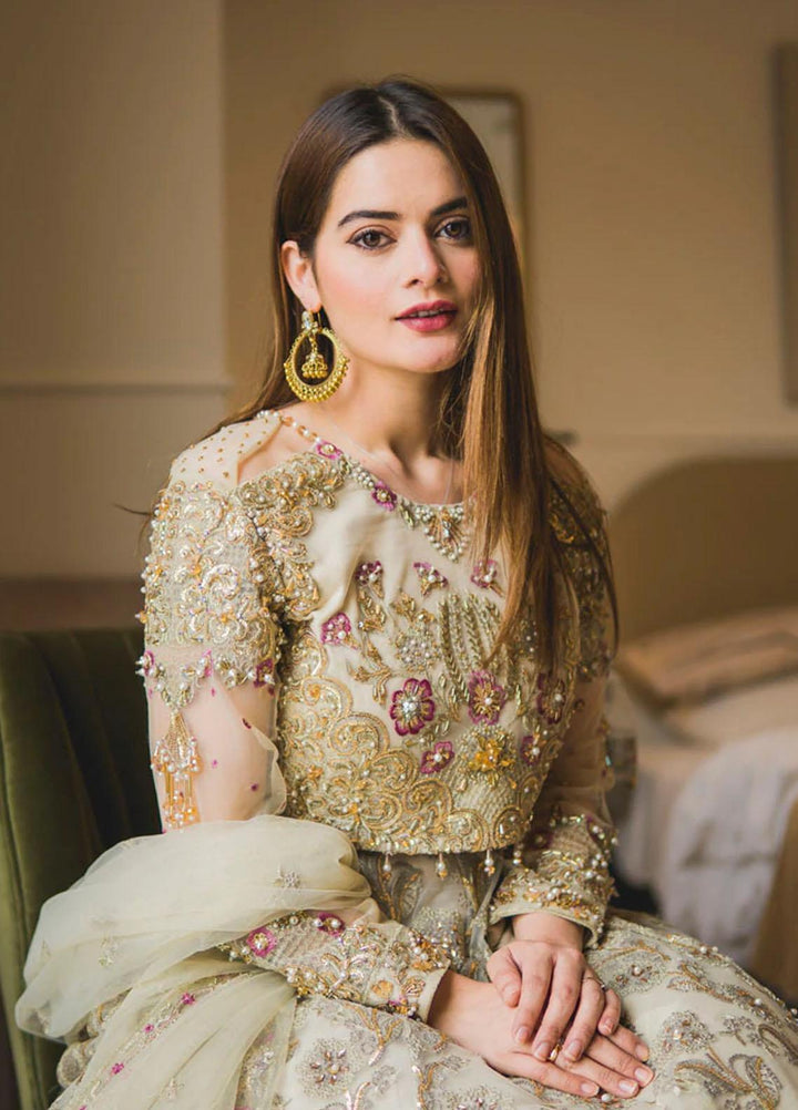 Maria Osama Khan Luxury Pret  Net 3 Piece MOK22MYT MELANIE