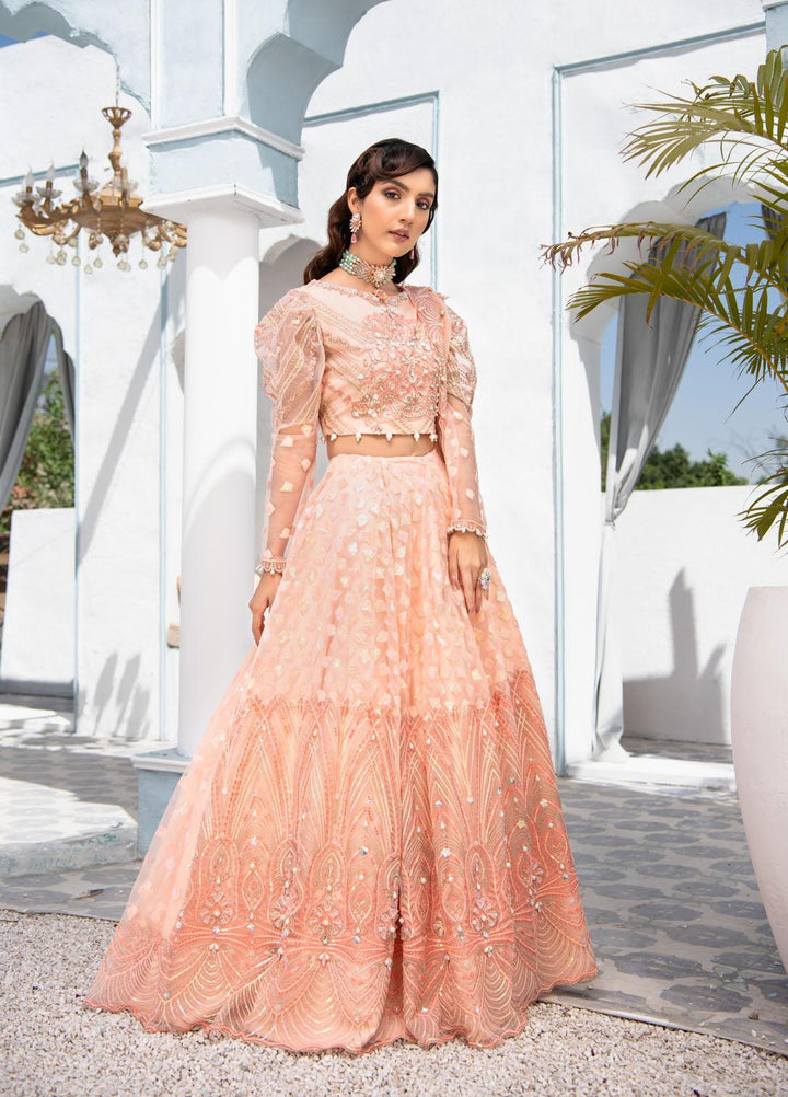 Maria Osama Khan Luxury Pret  Net 3 Piece MOK22MYT CAROLINE