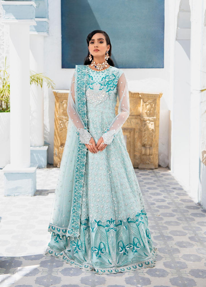 Maria Osama Khan Luxury Pret  Net 3 Piece MOK22MYT ELISE (Style-2)