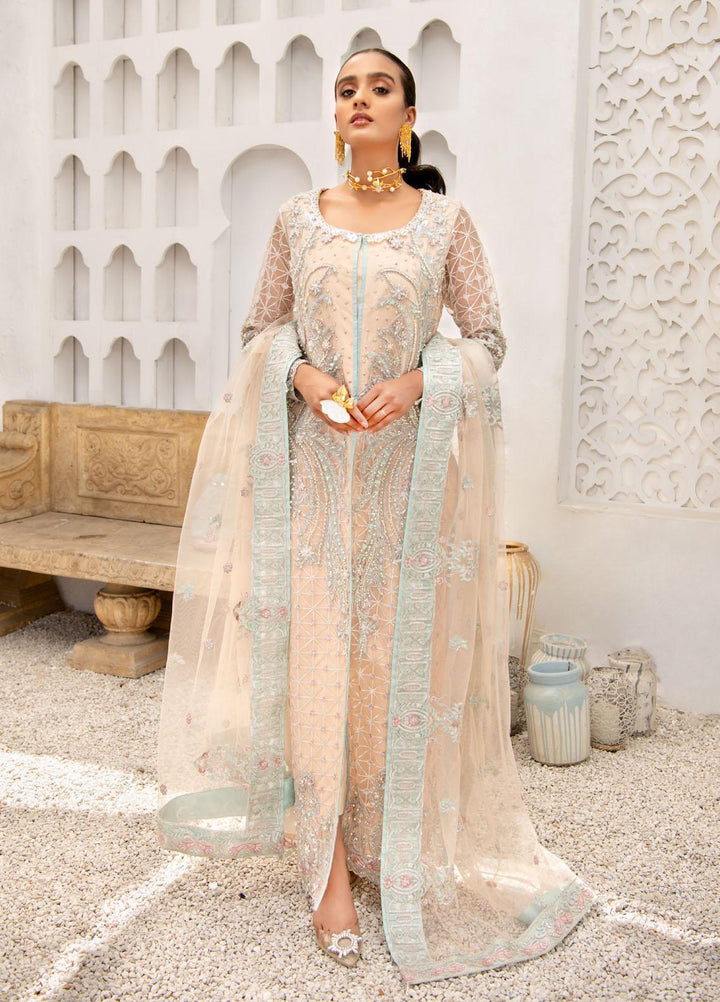 Maria Osama Khan Luxury Pret  Net 3 Piece MOK22MYT MONIQUE