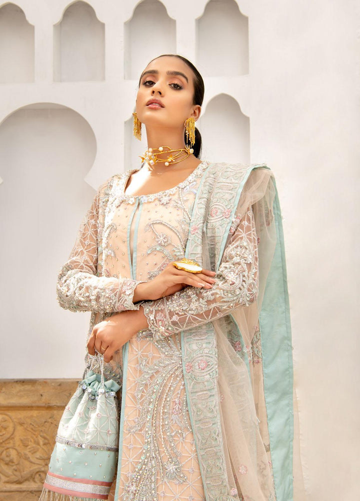 Maria Osama Khan Luxury Pret  Net 3 Piece MOK22MYT MONIQUE