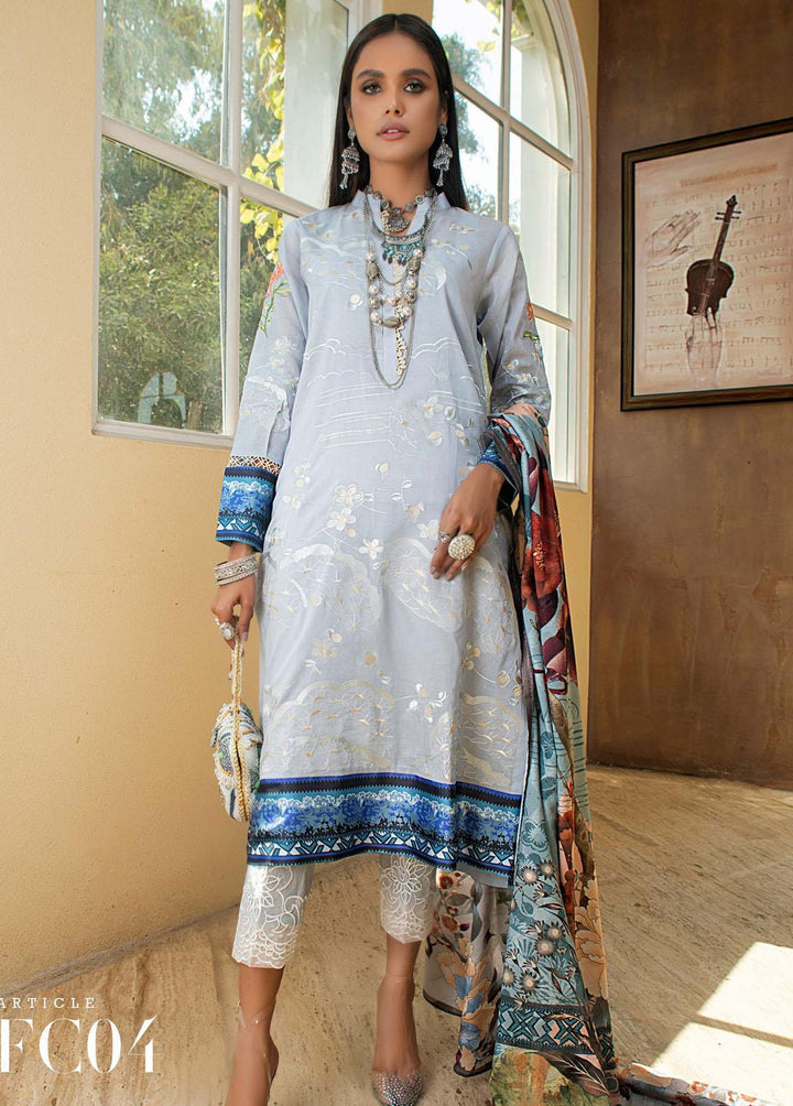 Chandelier By Mystique Embroidered Lawn Suits Unstitched 3 Piece MYS22C FC-04 - Festive Collection