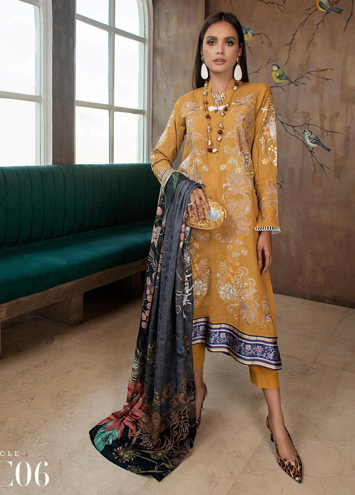 Chandelier By Mystique Embroidered Lawn Suits Unstitched 3 Piece MYS22C FC-06 - Festive Collection