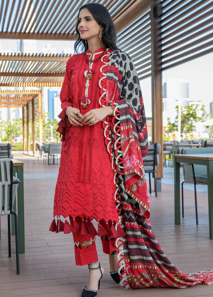 Mystique Embroidered Leather Wool Suits Unstitched 3 Piece MYS21W LW-02 - Winter Collection