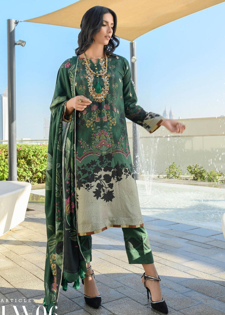 Mystique Embroidered Leather Wool Suits Unstitched 3 Piece MYS21W LW-06 - Winter Collection