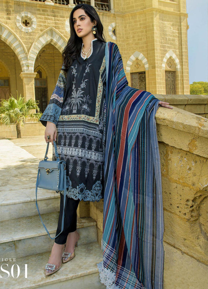 Mystique Embroidered Lawn Suits Unstitched 3 Piece MYS21SS 01 - Spring / Summer Collection