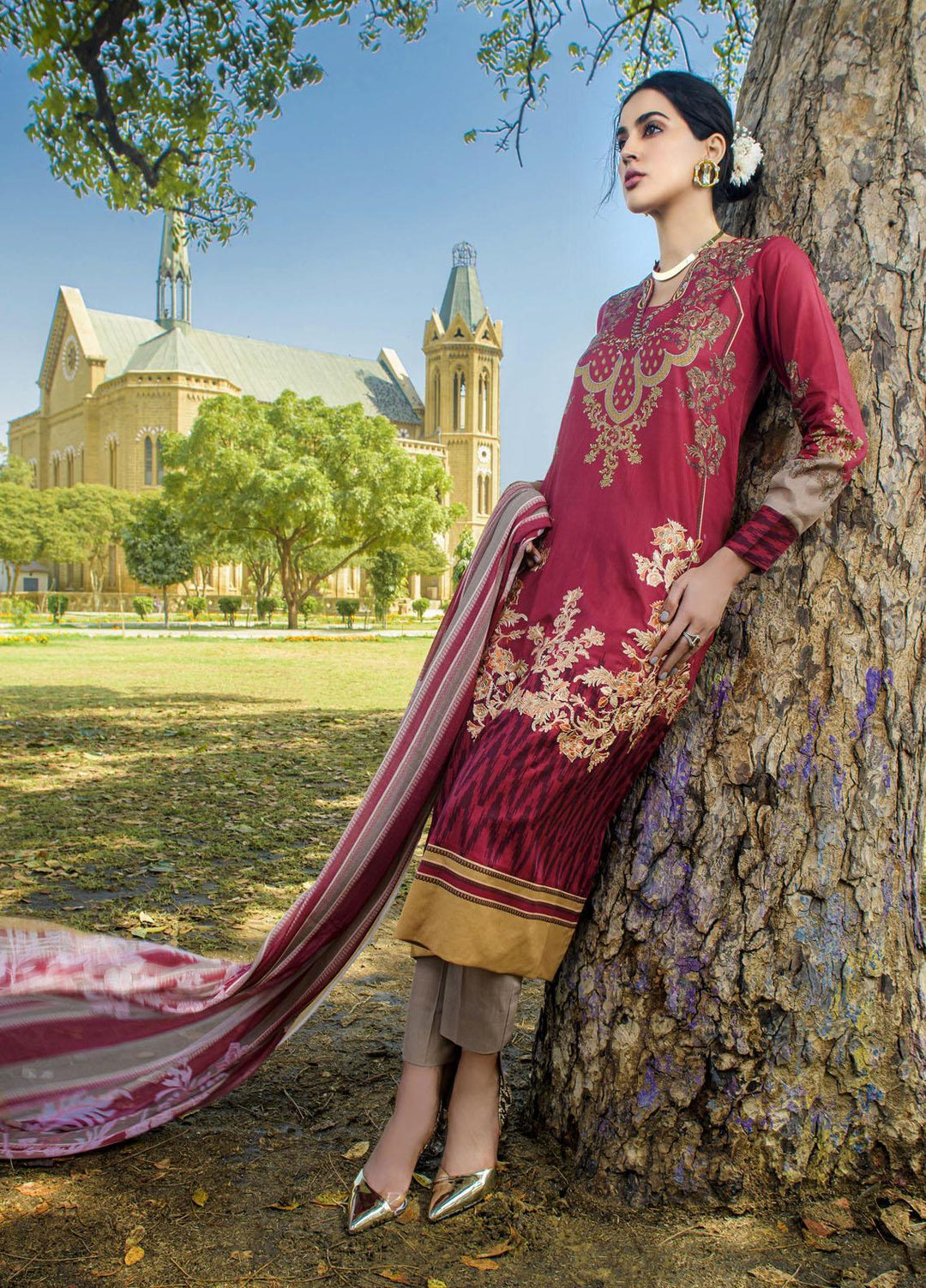 Mystique Embroidered Lawn Suits Unstitched 3 Piece MYS21SS 09 - Spring / Summer Collection