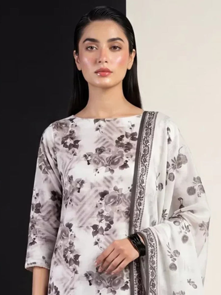 Salitex Unstitched Printed Lawn Silk 3 Piece Suit SUNS7ASI419 Casual Collection