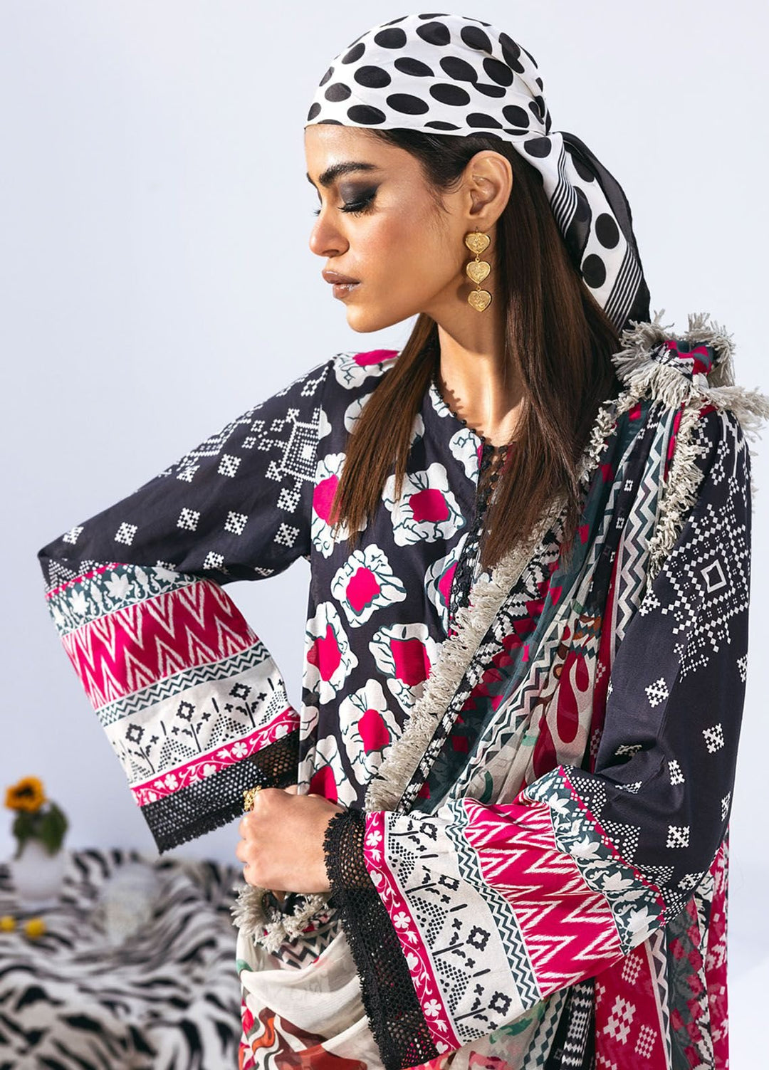 N Girl by Nureh Printed Lawn Suits Unstitched 3 Piece NU24NG NGL-05 - Summer Collection