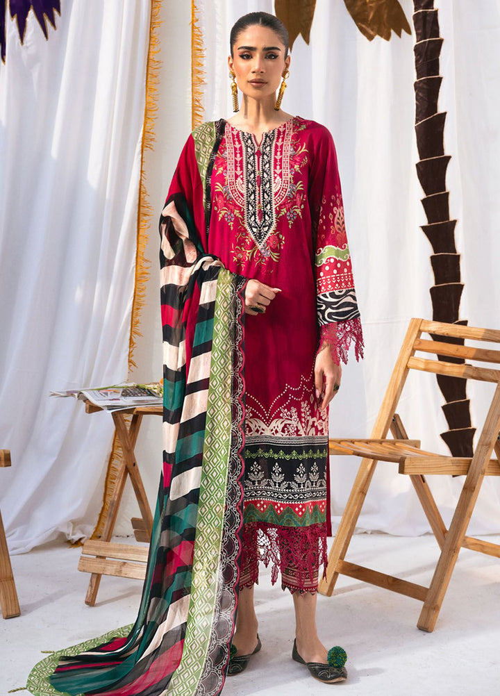 N Girl by Nureh Printed Lawn Suits Unstitched 3 Piece NU24NG NGL-08 - Summer Collection