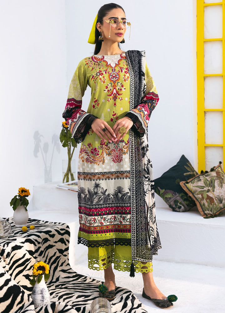 N Girl by Nureh Printed Lawn Suits Unstitched 3 Piece NU24NG NGL-11 - Summer Collection