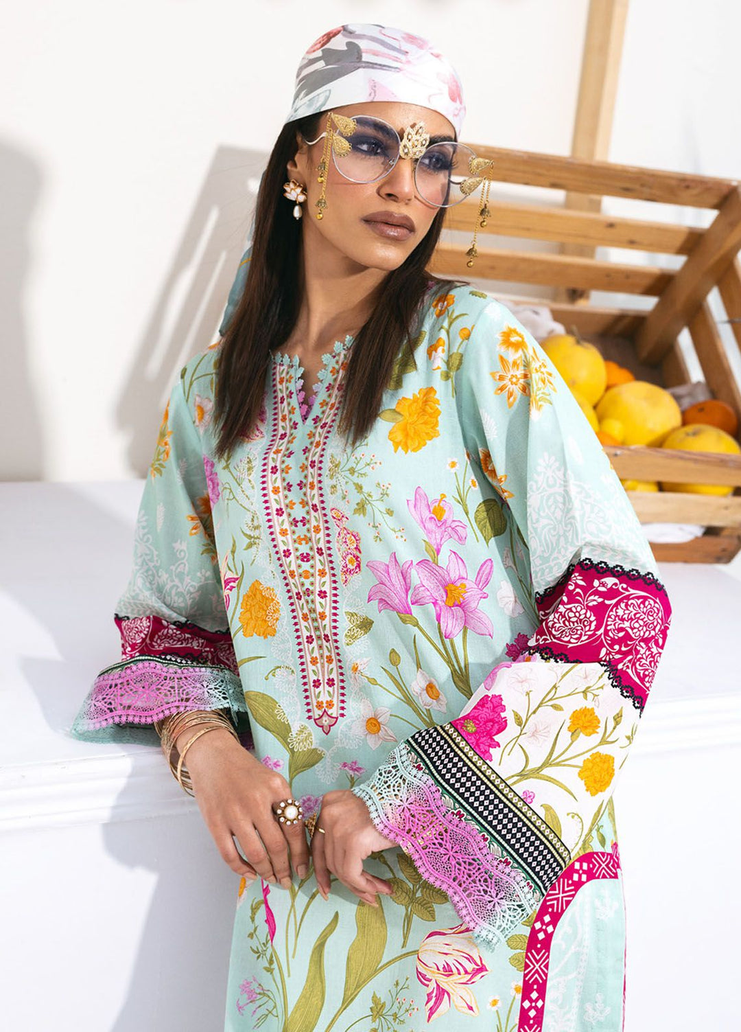 N Girl by Nureh Printed Lawn  Unstitched Kurti NU24NG NGL-04 - Summer Collection