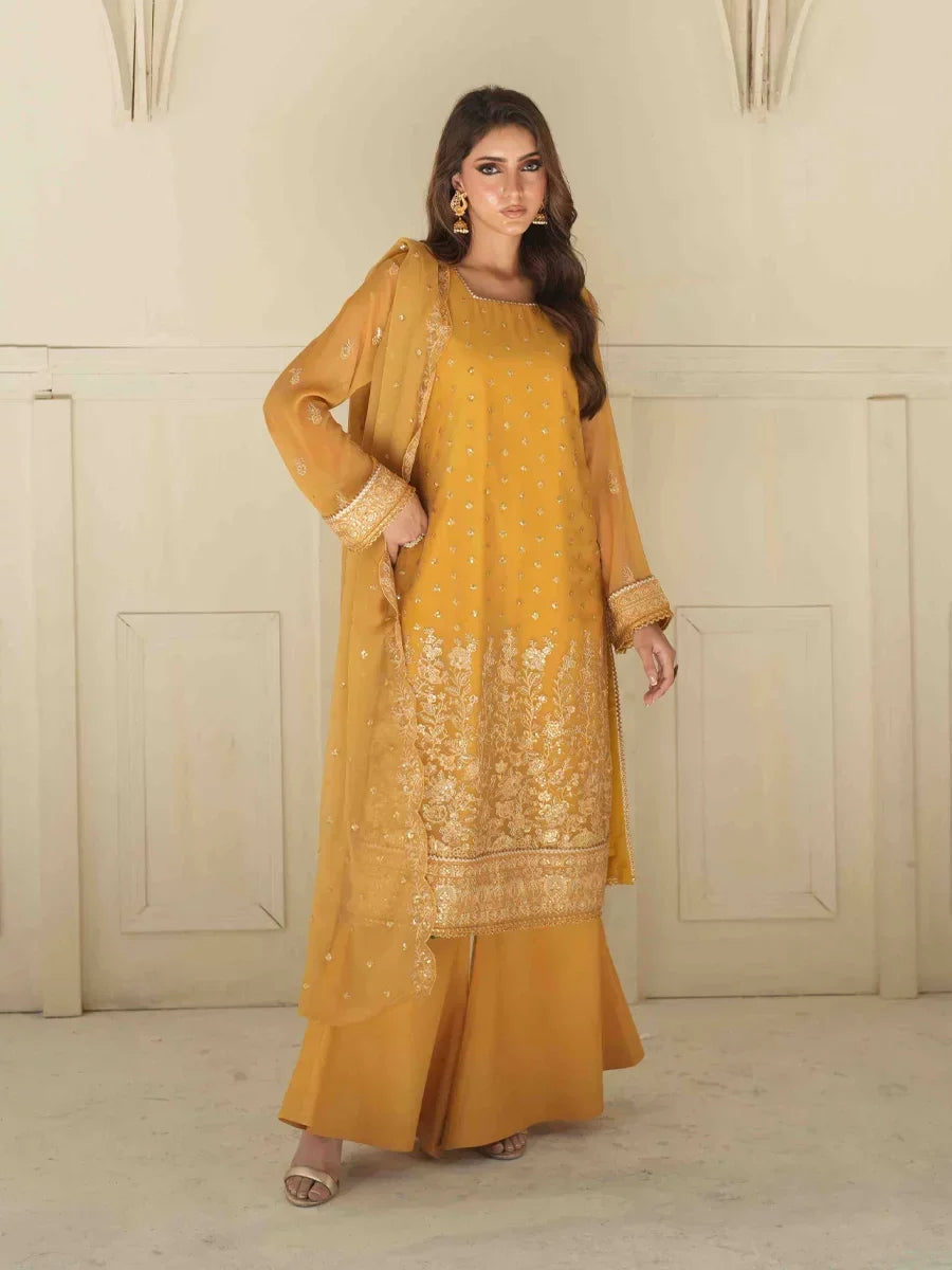 Salitex Unstitched Embroidered Chiffon 3 Piece Suit SUNS8CH518 Festive Collection