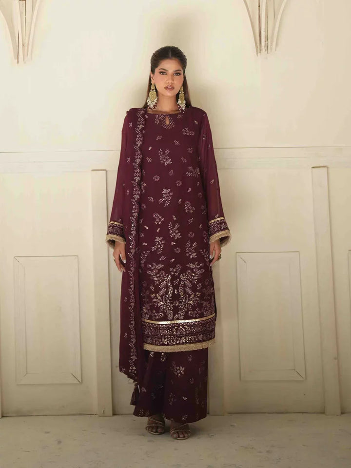 Salitex Unstitched Embroidered Chiffon 3 Piece Suit SUNS8CH508 Festive Collection