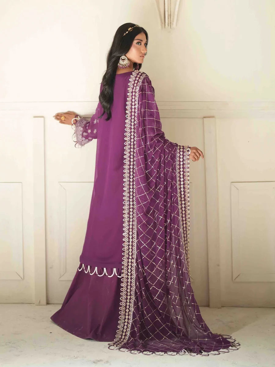 Salitex Unstitched Embroidered Chiffon 3 Piece Suit SUNS8CH507 Festive Collection