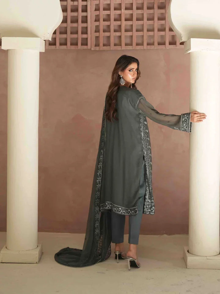 Salitex Unstitched Embroidered Chiffon 3 Piece Suit SUNS8CH505 Festive Collection