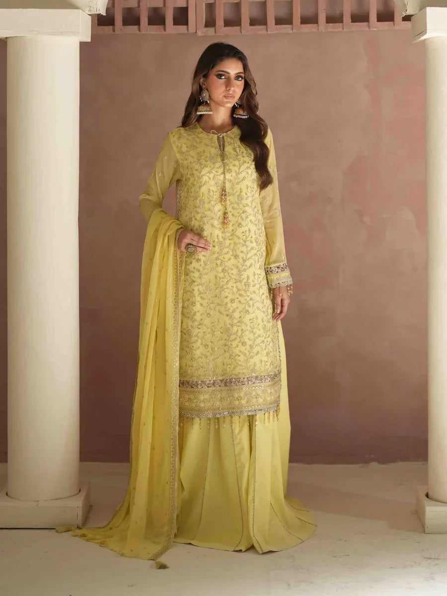 Salitex Unstitched Embroidered Chiffon 3 Piece Suit SUNS8CH520 Festive Collection