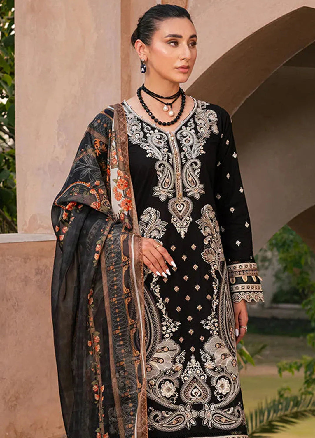 Naayas Embroidered Lawn Suit Unstitched 3 Piece NS24E Gloria - Summer Collection