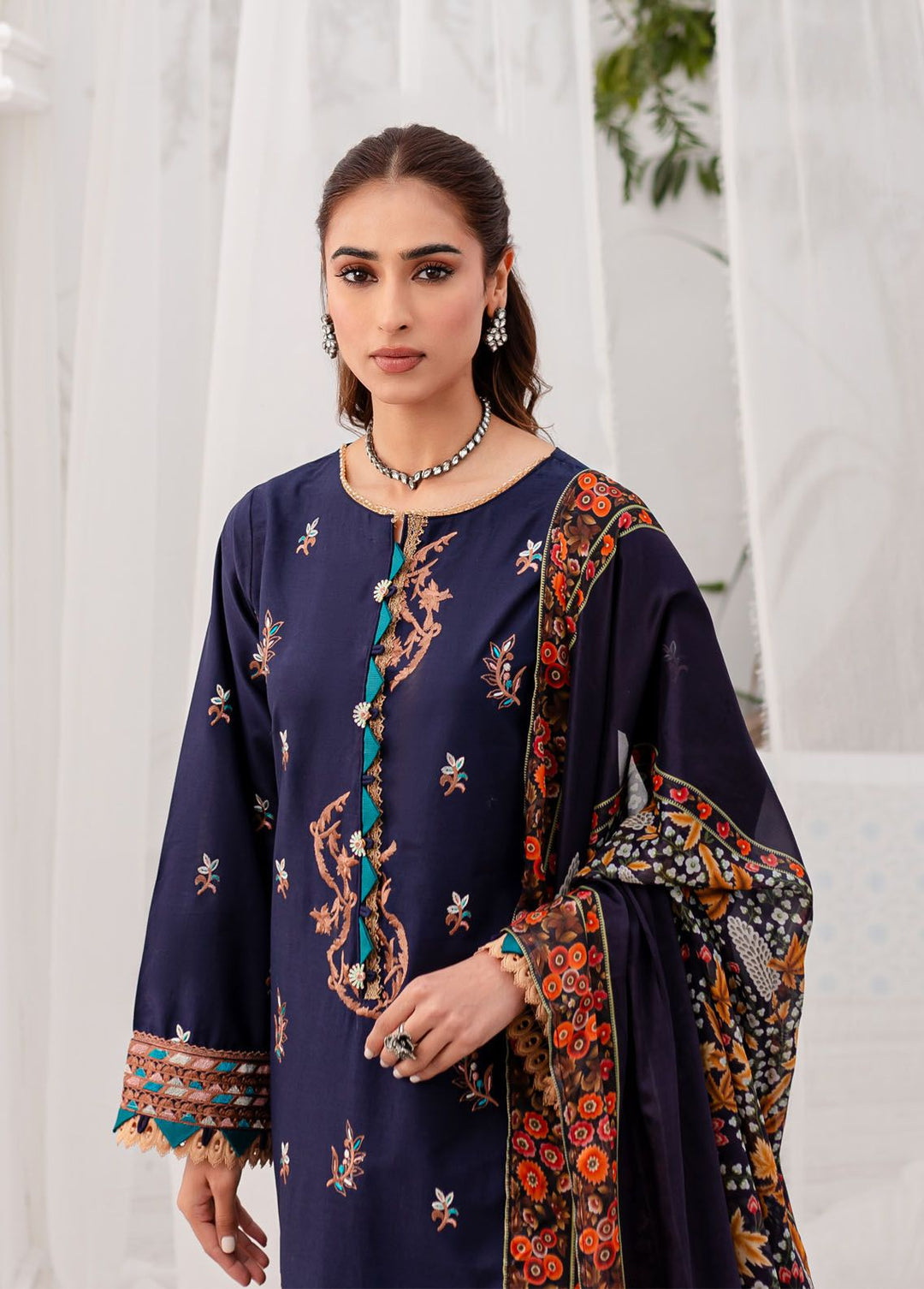 Naayas Embroidered Lawn Suits Unstitched 3 Piece NS24L Amaya - Summer Collection