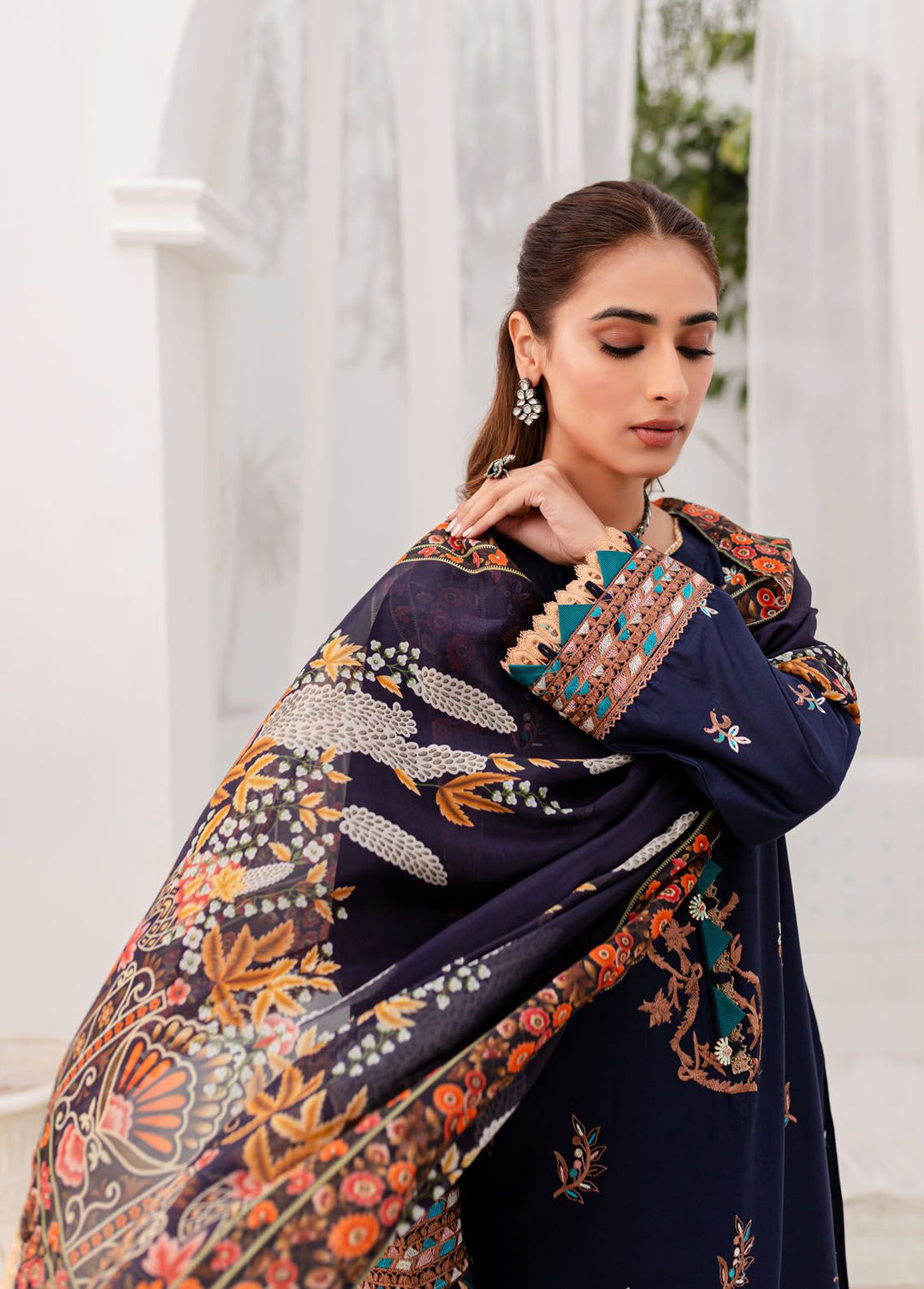 Naayas Embroidered Lawn Suits Unstitched 3 Piece NS24L Amaya - Summer Collection