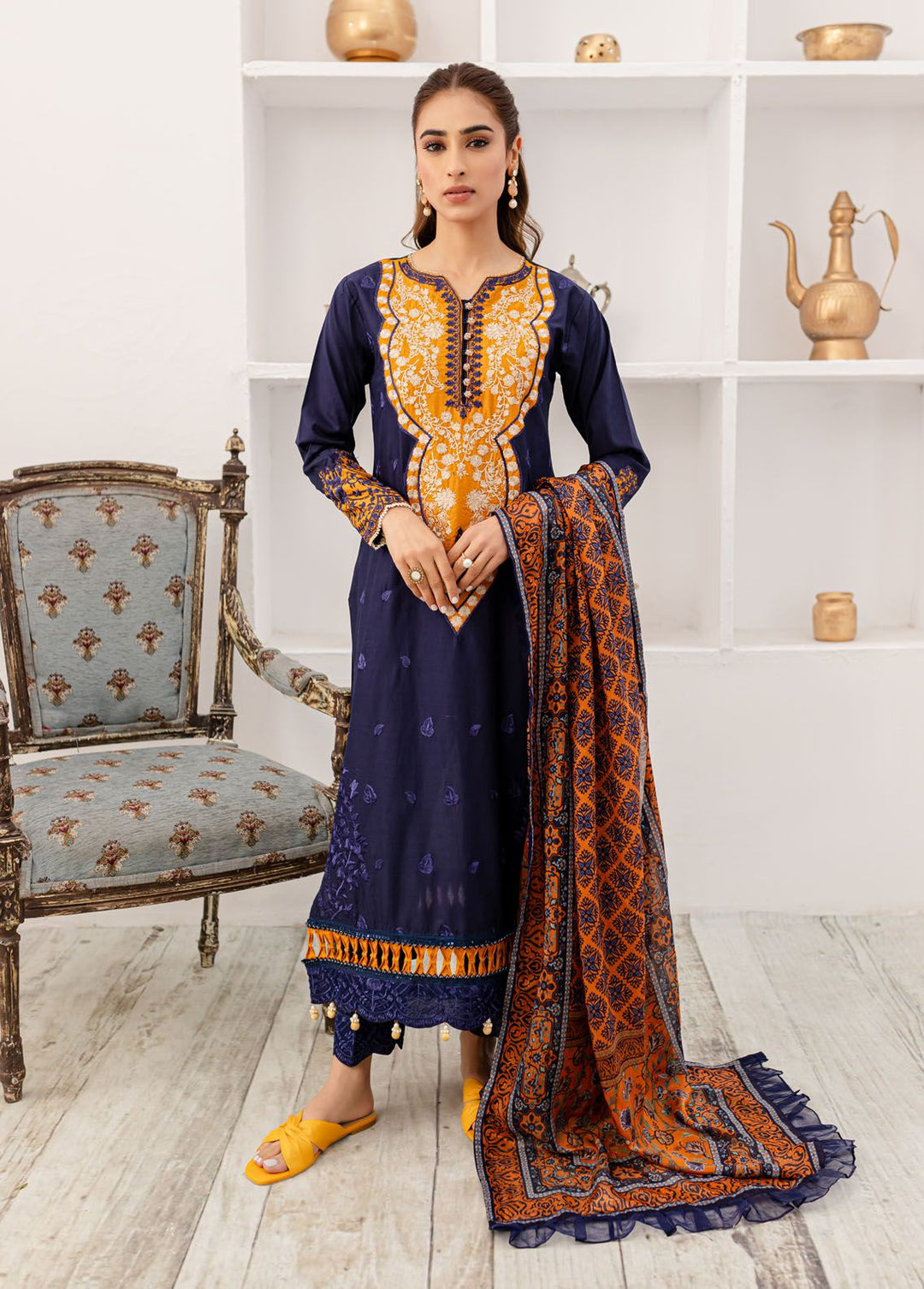Naayas Embroidered Lawn Suits Unstitched 3 Piece NS24L Juju - Summer Collection