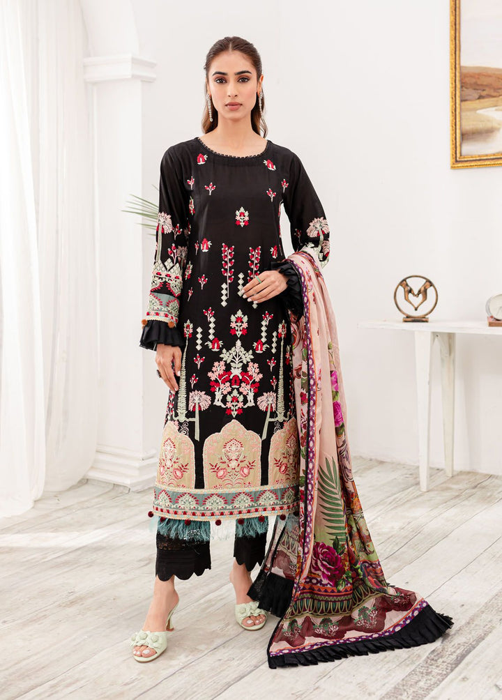 Naayas Embroidered Lawn Suits Unstitched 3 Piece NS24L Mauve - Summer Collection